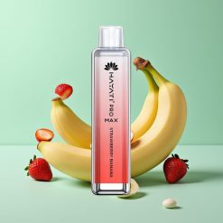 Hayati Pro Max 4000 Puffs Disposable Vape Braškinė Bananas, 2ml/10ml, 2%/5%, 1400mAh