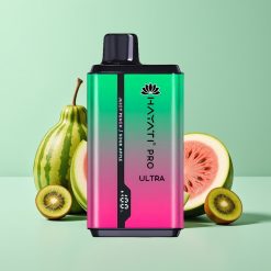 Hayati Pro Ultra 15000 Puffs Arbūzas Kivi Pasiflora 2×12ml 2%