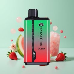 Hayati Pro Ultra 15000 Puffs Arbūzas Tirščių Guma Braškė Tirščių Guma 850mAh 2×12ml 2%