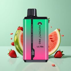 Hayati Pro Ultra 15000 Puffs Braškė-Vandyns ir 49 skoniai, 850mAh, 2×12ml