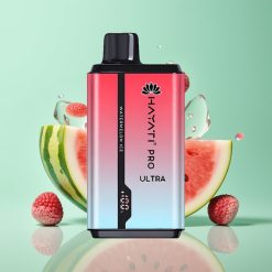 Hayati Pro Ultra 15000 Puffs Disposable Vape Arbūzas su Mėtų Skoniu, 850mAh, 2×12ml