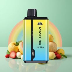 Hayati Pro Ultra 15000 Puffs Disposable Vape Vaivorykštė, 850mAh, 2×12ml, 2%