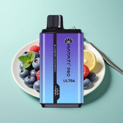 Hayati Pro Ultra 15000 Puffs Mėlynųjų aviečių ir aviečių, 850mAh, 2×12ml