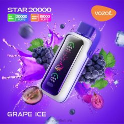 VOZOL STAR 20 000 vynuogių ledas XP8H29 | Vozol Vape Sale
